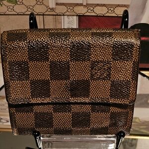 Louis Vuitton Damier Ebene Coated Canvas/Leather Wallet